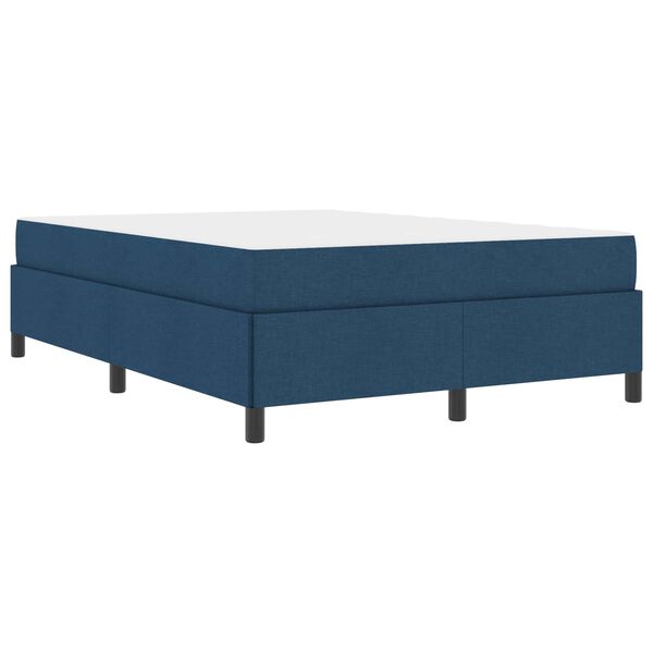 vidaXL Cama tipo Box Spring Azul 160 x 200 cm tela