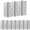 vidaXL Bisagra 16 uds. 125 x 75 x 13 mm Plateado Acero