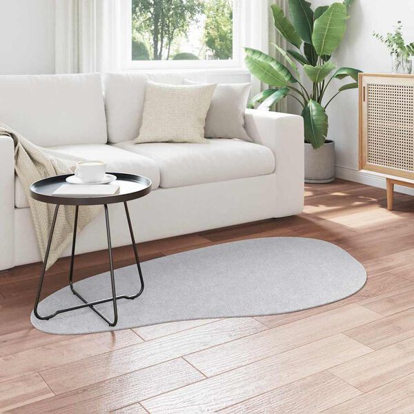 vidaXL Alfombra HUARTE Gris 80 x 150 cm Poliéster