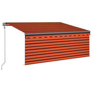 vidaXL Toldo autom&aacute;tico con persiana LED sensor de viento 3,5x2,5m