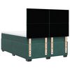 vidaXL Cama box spring con colchón terciopelo verde oscuro 140x190 cm