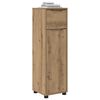 vidaXL Gabinete de Ba&ntilde;o con caj&oacute;n Roble artesanal 30,5 x 30 x 101 cm