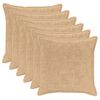 vidaXL Funda de almohada 6 uds. HOUTEN Crema 65 x 65 cm