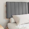 vidaXL Estructura de Cama con Cabecera Tapizada Gris Claro