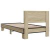 vidaXL Estructura cama madera ingenier&iacute;a metal roble Sonoma 90x200 cm
