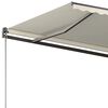 vidaXL Toldo de pie autom&aacute;tico crema 350x250 cm