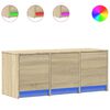 vidaXL Mueble de TV LED madera de ingenier&iacute;a roble Sonoma 97x34x40 cm