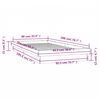 vidaXL Estructura cama LED sin colch&oacute;n madera maciza blanco 90x200 cm