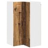 vidaXL Armario Esquinero de Pared PORTO Madera vieja 57 x 57 x 100 cm