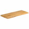 vidaXL Tablero de mesa borde natural madera maciza mango 80x40x3,8 cm