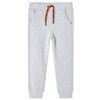 vidaXL Pantalones de ch&aacute;ndal infantiles gris m&eacute;lange 104
