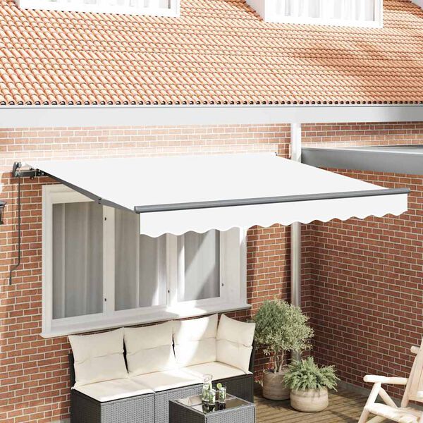 vidaXL Toldo Retráctil 350 x 200 cm Poliéster y Aluminio