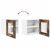 vidaXL Mueble colgante con puerta Roble ahumado 40 x 31 x 40 cm