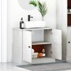 vidaXL Mueble de lavabo con estante VIGO y Antiguo 68 x 34 x 59 cm