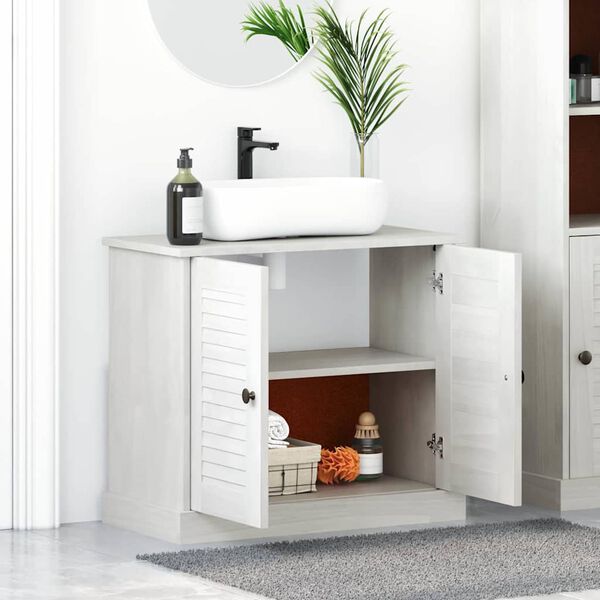 vidaXL Mueble de lavabo con estante VIGO y Antiguo 68 x 34 x 59 cm