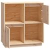 vidaXL Aparador de madera maciza de pino 74x35x80 cm