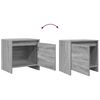 vidaXL Mesita de noche madera de ingenier&iacute;a gris Sonoma 45x34x44,5 cm