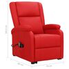 vidaXL Sill&oacute;n de masaje elevable cuero sint&eacute;tico rojo