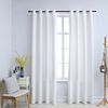 vidaXL Cortinas opacas anillas de metal 2 pzas blanco crudo 140x225 cm