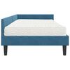 vidaXL Estructura de Cama Esquina con Colch&oacute;n 2 pcs Azul Terciopelo