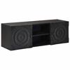 vidaXL Mueble de TV con estante con puerta Negro 105 x 30 x 35 cm