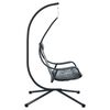 vidaXL Silla huevo colgante Manual Antracita 94 x 107 x 196.5 cm Acero