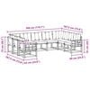 vidaXL Conjunto de sof&aacute;s de exterior 9 pcs Gris Natural y Claro