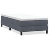 vidaXL Cama box spring sin colch&oacute;n gris oscuro terciopelo 100x220 cm