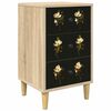vidaXL Mesa de noche BREMEN Roble Sonoma 36 x 33 x 60 cm