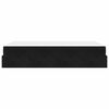 vidaXL Estructura de cama con colch&oacute;n 2 pcs Negro Terciopelo