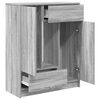 vidaXL Aparador con cajones y puertas gris Sonoma 73x31x90 cm