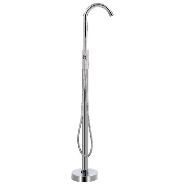 vidaXL Grifo para ba&ntilde;era de pie acero inoxidable 118,5 cm