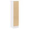 vidaXL Mueble de ba&ntilde;o con portarrollos blanco 20,5x22x90 cm