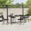 vidaXL Conjunto de Comedor de Jard&iacute;n 5 pcs Negro