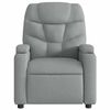 vidaXL Sill&oacute;n reclinable de masaje de tela gris claro