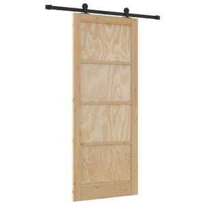 vidaXL Puerta Corredera ORKDAL Natural 86 x 211 cm