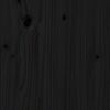 vidaXL Banco de recibidor madera maciza de pino negro 110x40x60 cm