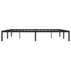 vidaXL Estructura de cama sin colch&oacute;n metal negro 200x200 cm