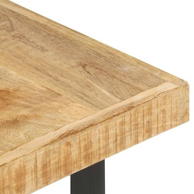 vidaXL Mesa de centro de madera maciza de mango 142x90x42 cm