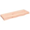 vidaXL Encimera de ba&ntilde;o madera maciza sin tratar 80x30x(2-6) cm