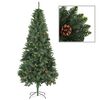 vidaXL &Aacute;rbol de Navidad artificial con pi&ntilde;as verde 210 cm