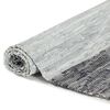 vidaXL Alfombra tejida a mano Chindi cuero gris 160x230 cm