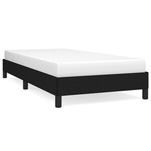 vidaXL Estructura de cama sin colchón tela negro 80x200 cm