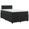 vidaXL Cama box spring con colch&oacute;n Negro 120 x 190 cm Terciopelo