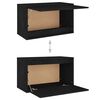 vidaXL Muebles para TV 6 piezas madera maciza de pino negro