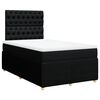 vidaXL Cama box spring con colch&oacute;n tela negro 120x190 cm