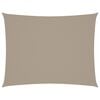 vidaXL Toldo de vela rectangular tela Oxford gris taupe 3x4,5 m
