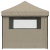 vidaXL Carpa de Fiesta Taup&eacute; 292 x 580 x 315 cm Tela Oxford