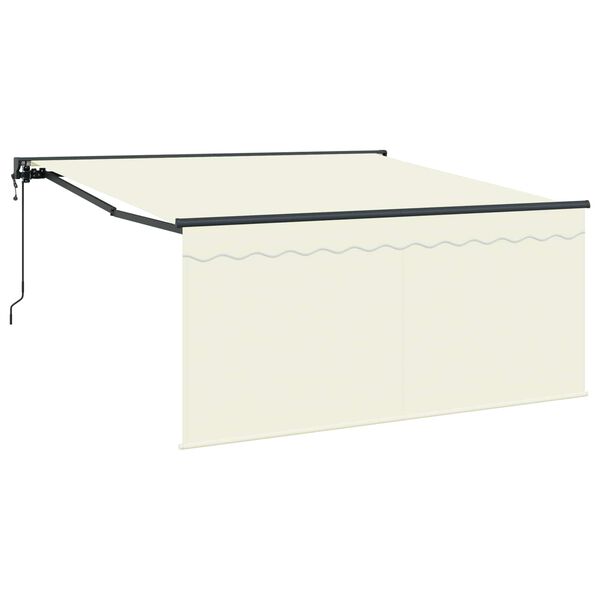 vidaXL Toldo Retr&aacute;ctil Crema 300 x 250 cm Poli&eacute;ster y Aluminio
