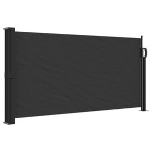 vidaXL Toldo lateral retr&aacute;ctil negro 100x300 cm